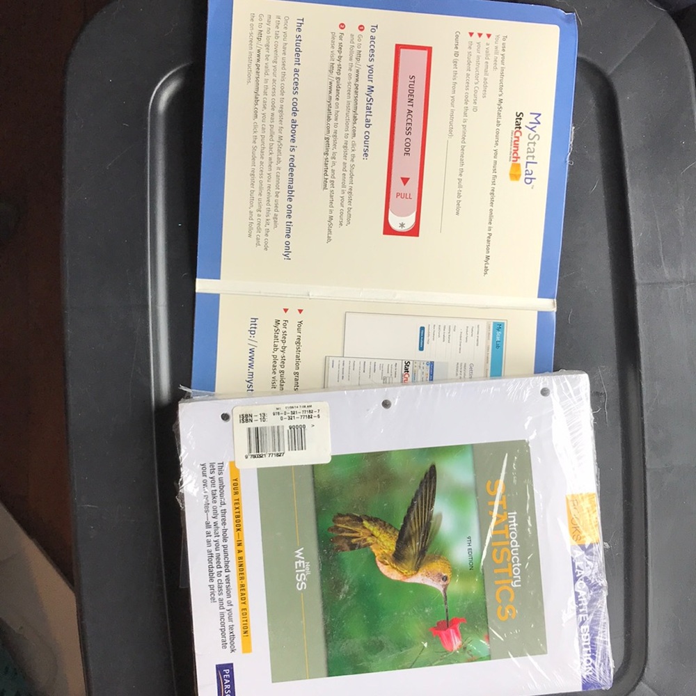 Into to statistics 9th edition access code unused